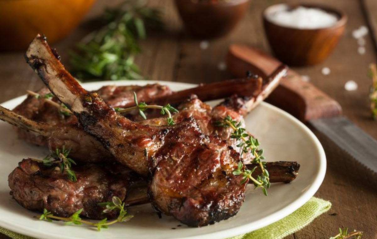 Grilled lamp chops 