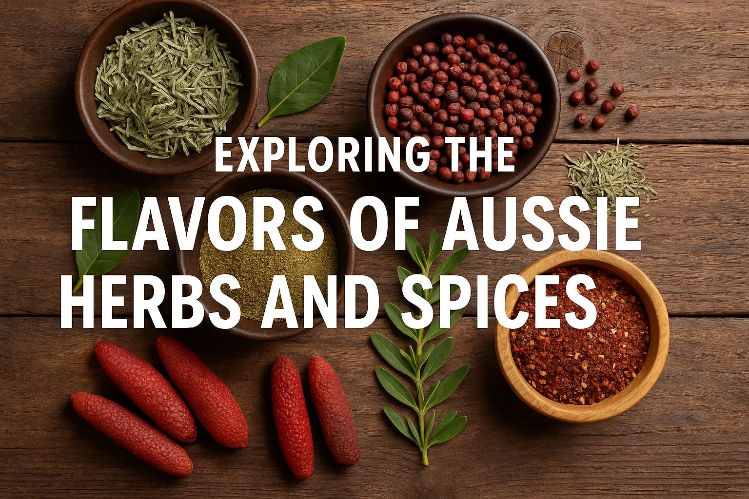 Exploring the flavors of Aussie bush herbs and spices.