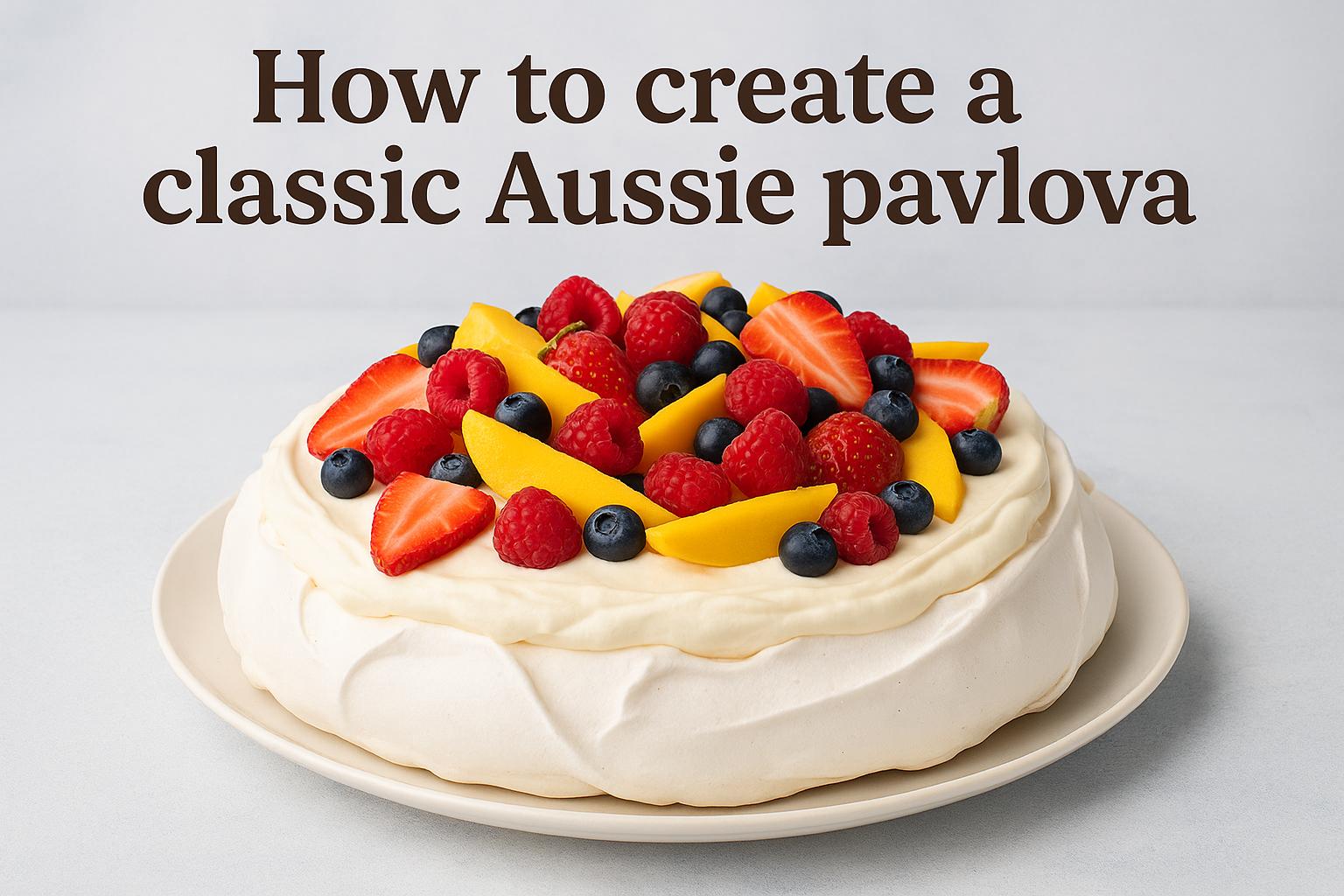 How to create a classic Aussie pavlova.