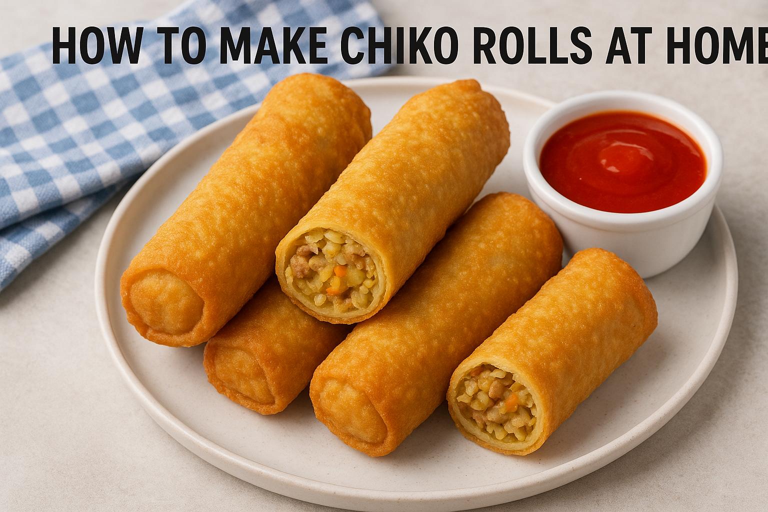 How to make Chiko Rolls at home.
