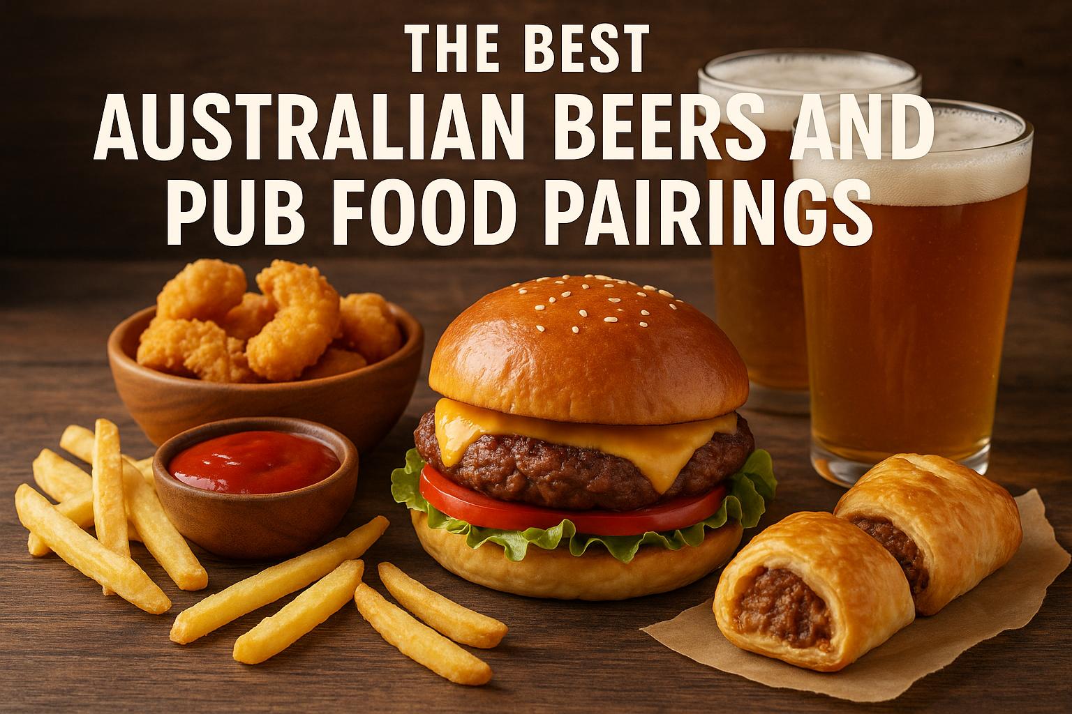 The best Australian beers and pub food pairings.