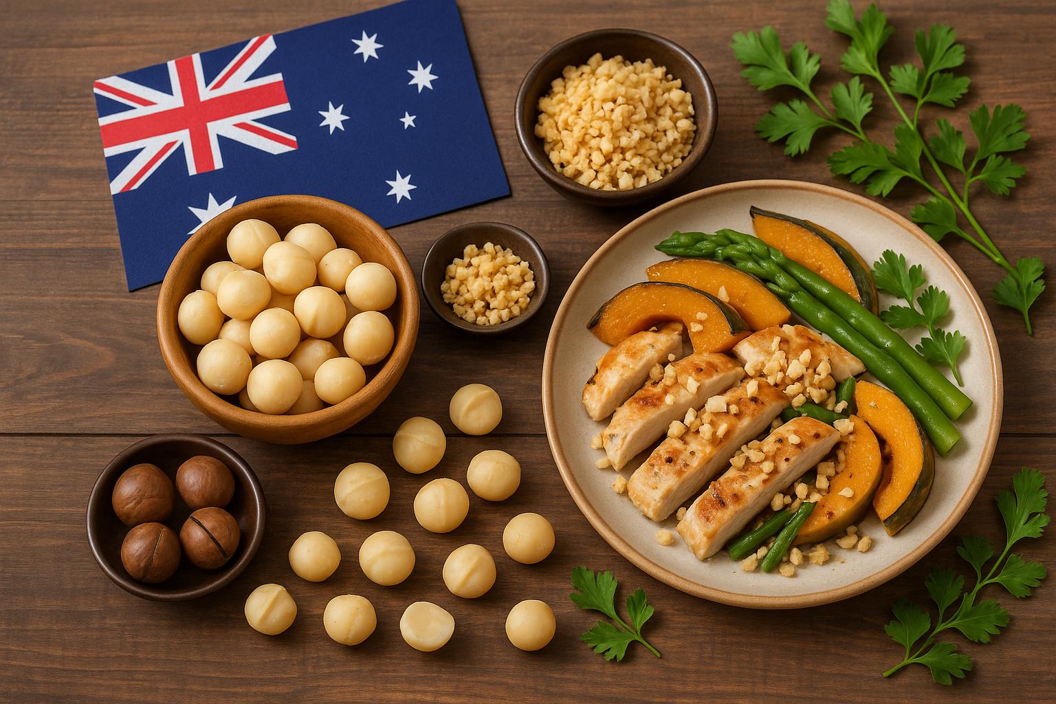 The use of macadamia nuts in Australian cooking.